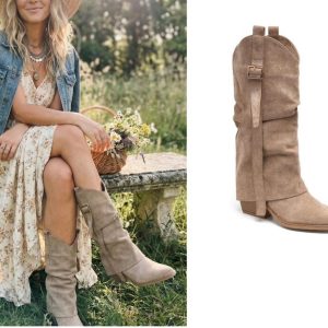 Fringe Mid-Calf Western Boots